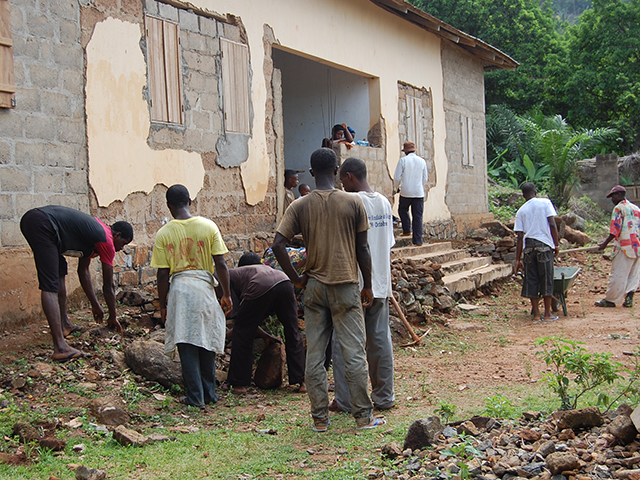 Pendant les travaux